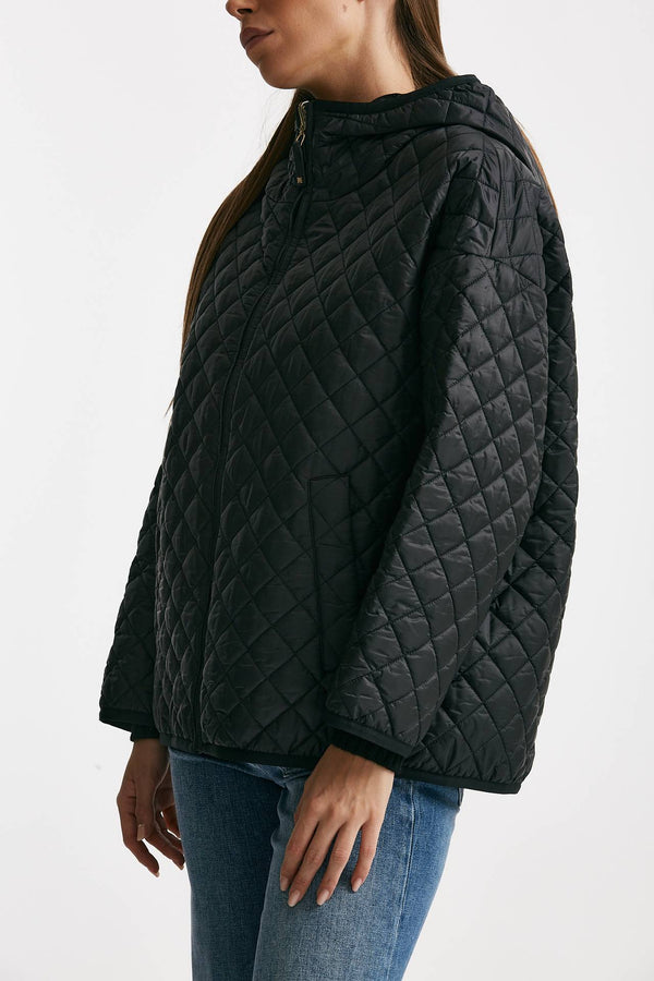 Giubbino LEO in tela antigoccia nero women Max mara s