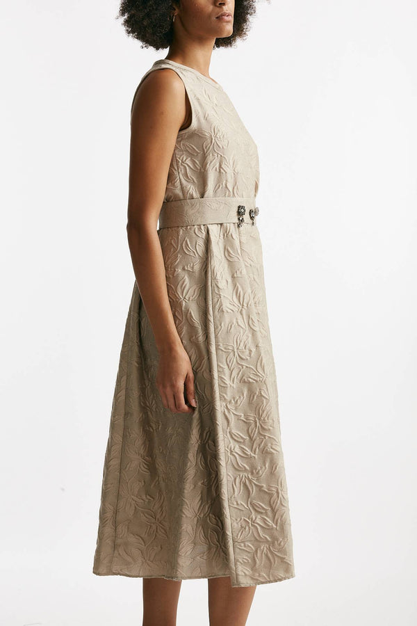 Abito jaquard tono su tono FIABA beige women Max mara s