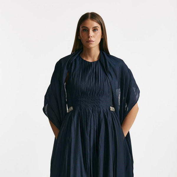Stola in tessuto di seta blu women Max mara s