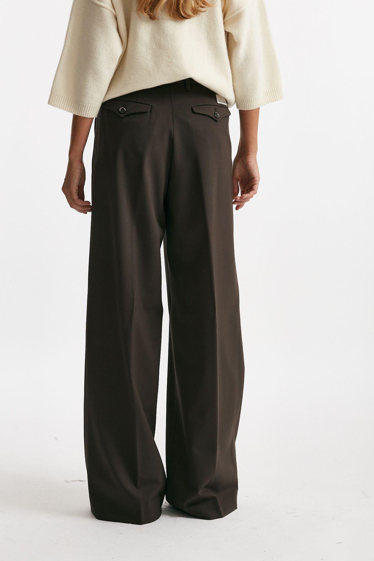 pantalone palazzo karen marrone women Nine in the morning - 4