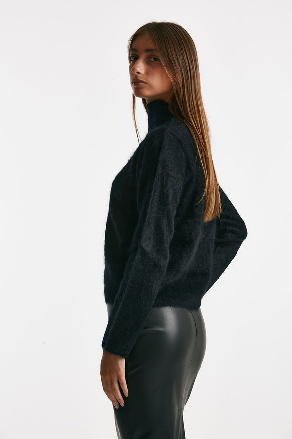 maglia cardigan jaquard nero e bianco women Nude