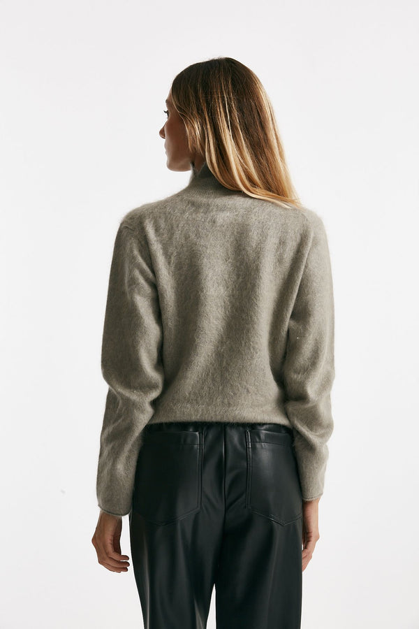 maglia collo alto grigio women Nude