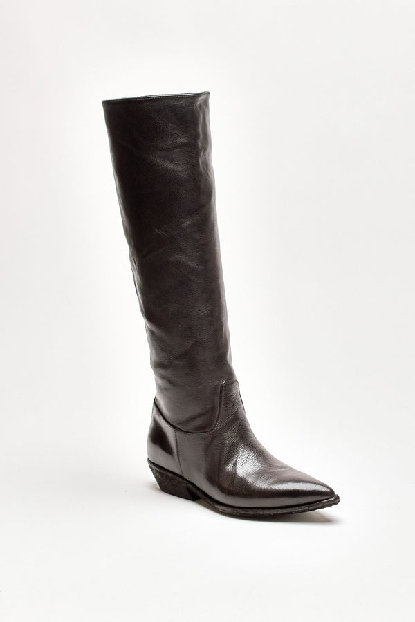 stivali pull on noelie dd104 in pelle nera women Officine creative