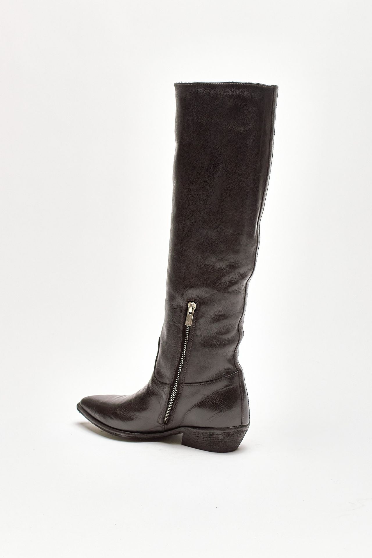 stivali pull on noelie dd104 in pelle nera women Officine creative - 3