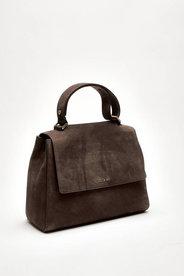 borsa sveva media in pelle testa di moro women Orciani