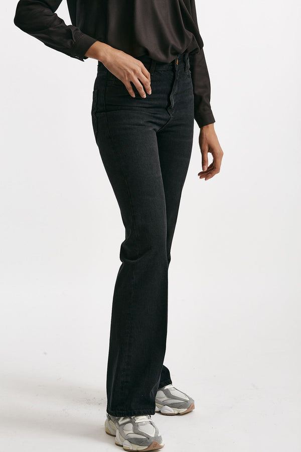 Jeans regular SMINE lavaggio black brown women Seafarer