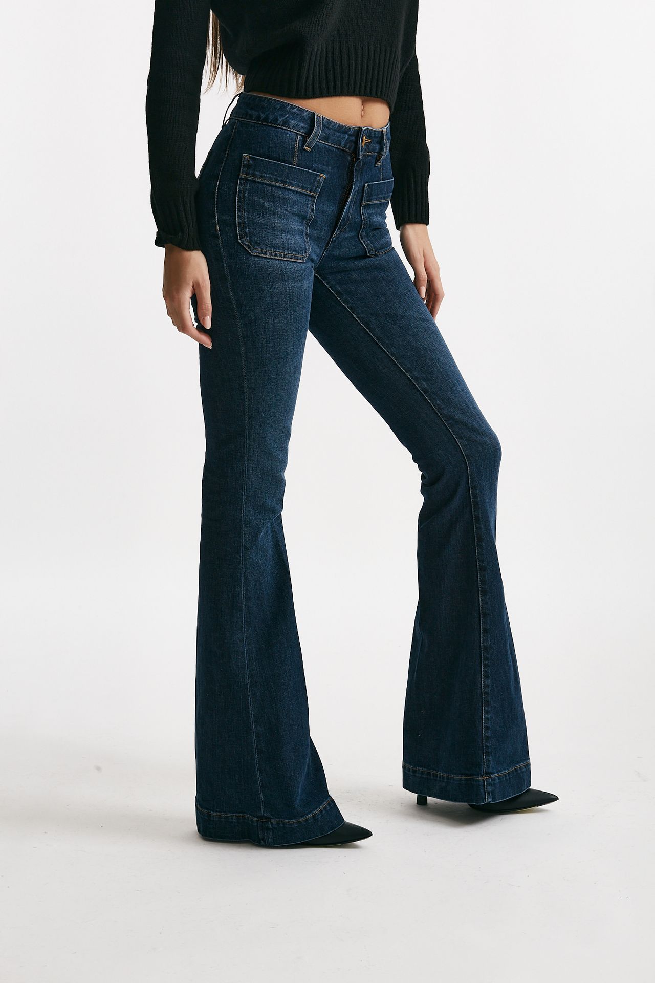 Jeans flare DELPHINE vita regolare women Seafarer - 2