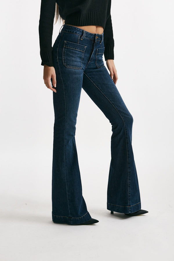 Jeans flare DELPHINE vita regolare women Seafarer