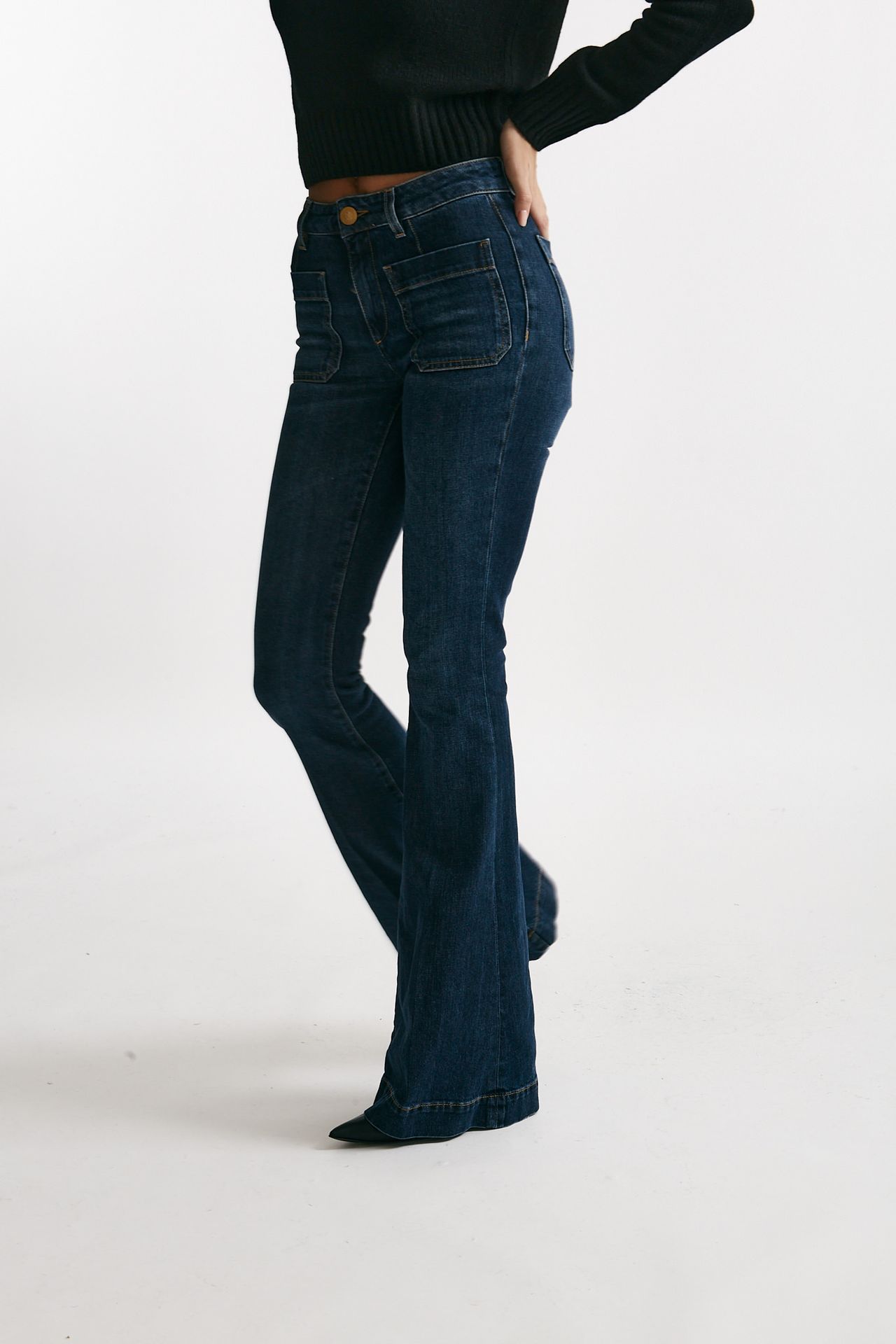 Jeans flare DELPHINE vita regolare women Seafarer - 4