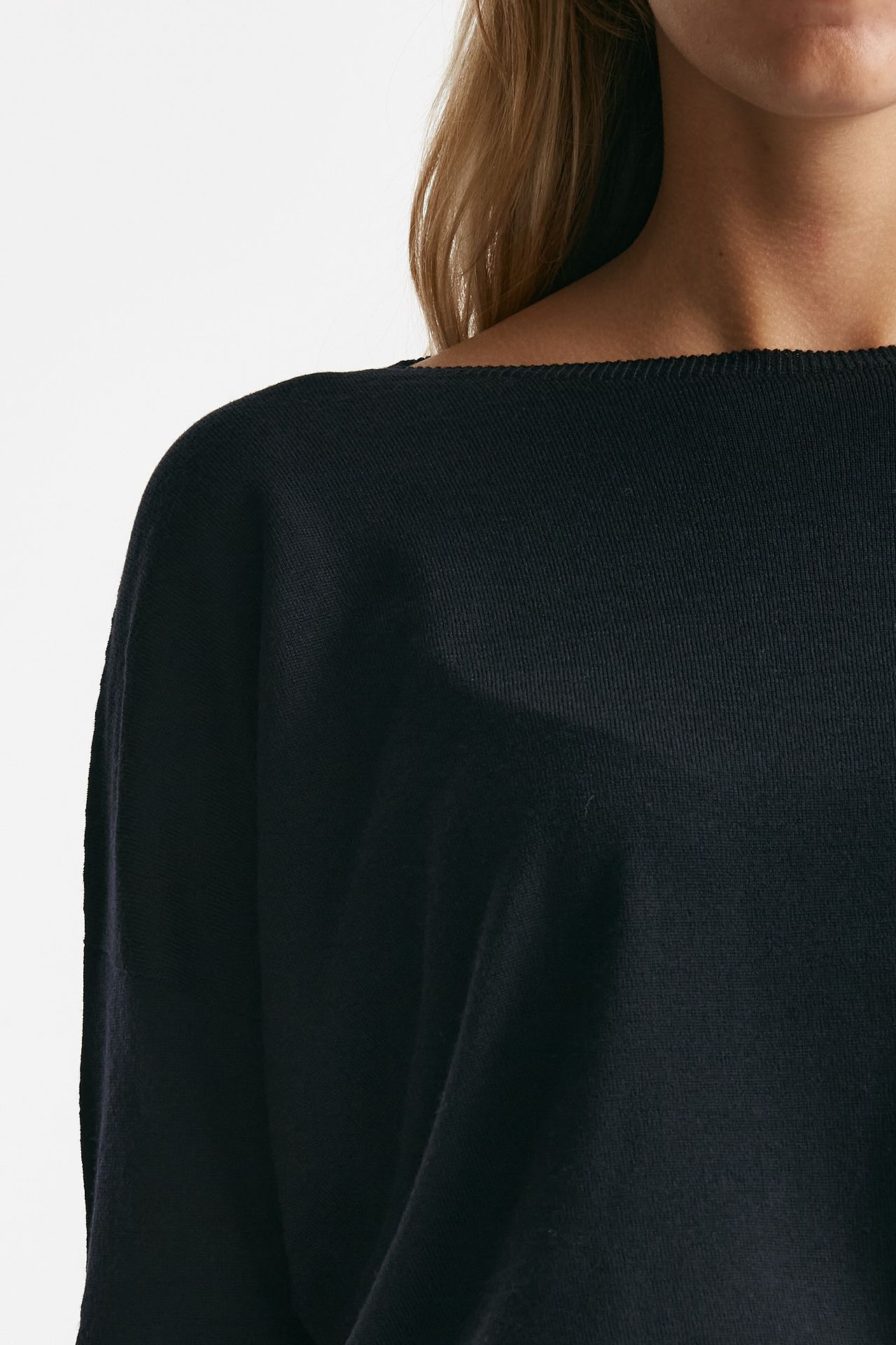 Maglia in lana rasata blu notte women Zanone - 5