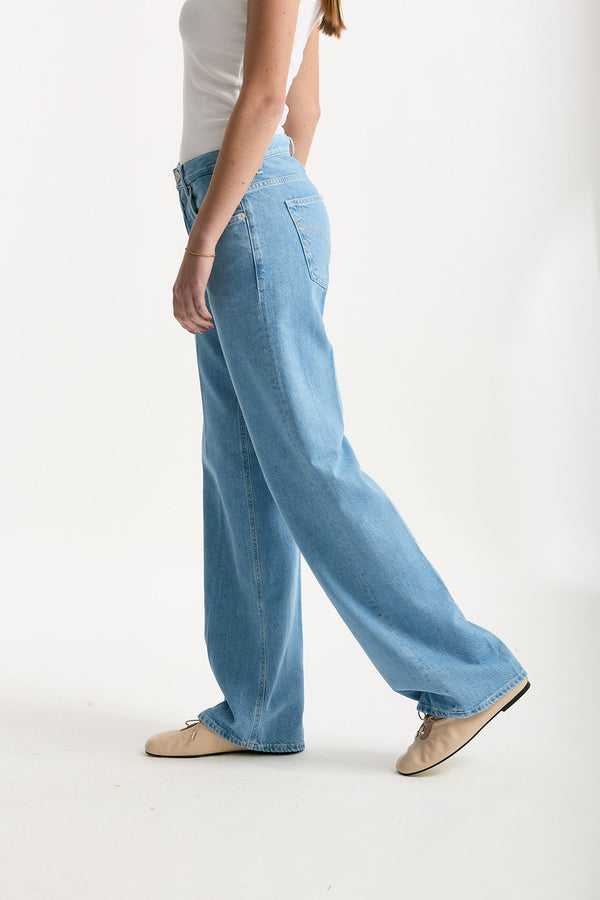 Jeans wide leg JACKLINE lavaggio chiaro women Dondup