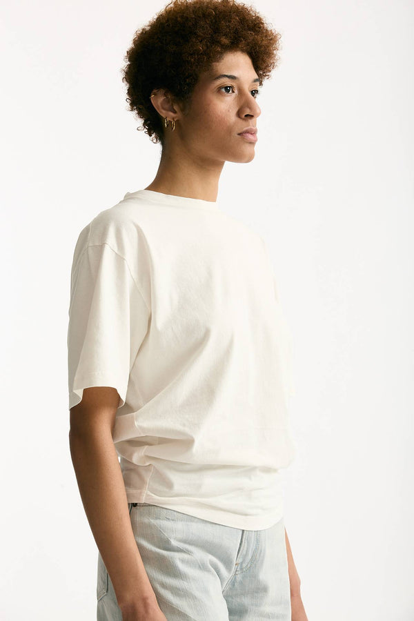 T-shirt girocollo over HAIKURE panna women Haikure