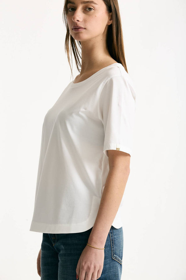 T-shirt in cotone bianco women Herno