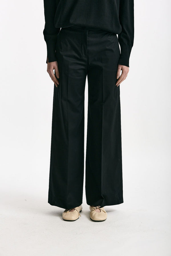 Pantalone ampio TINA nero women Incotex
