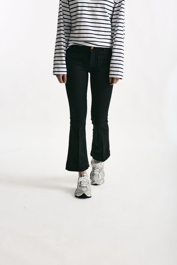 Jeans slim vita regolare nero women Seafarer