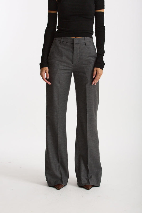 Pantalone palazzo grigio antracite women Dondup