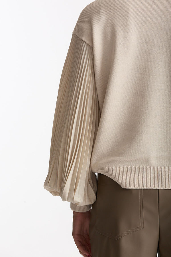 Maglia maniche a sbuffo beige women Nude