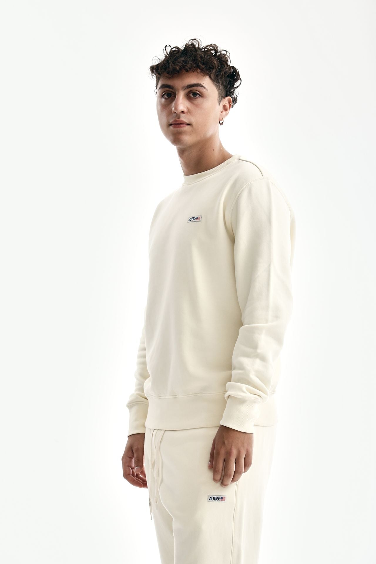 felpa in cotone panna men Autry - 4