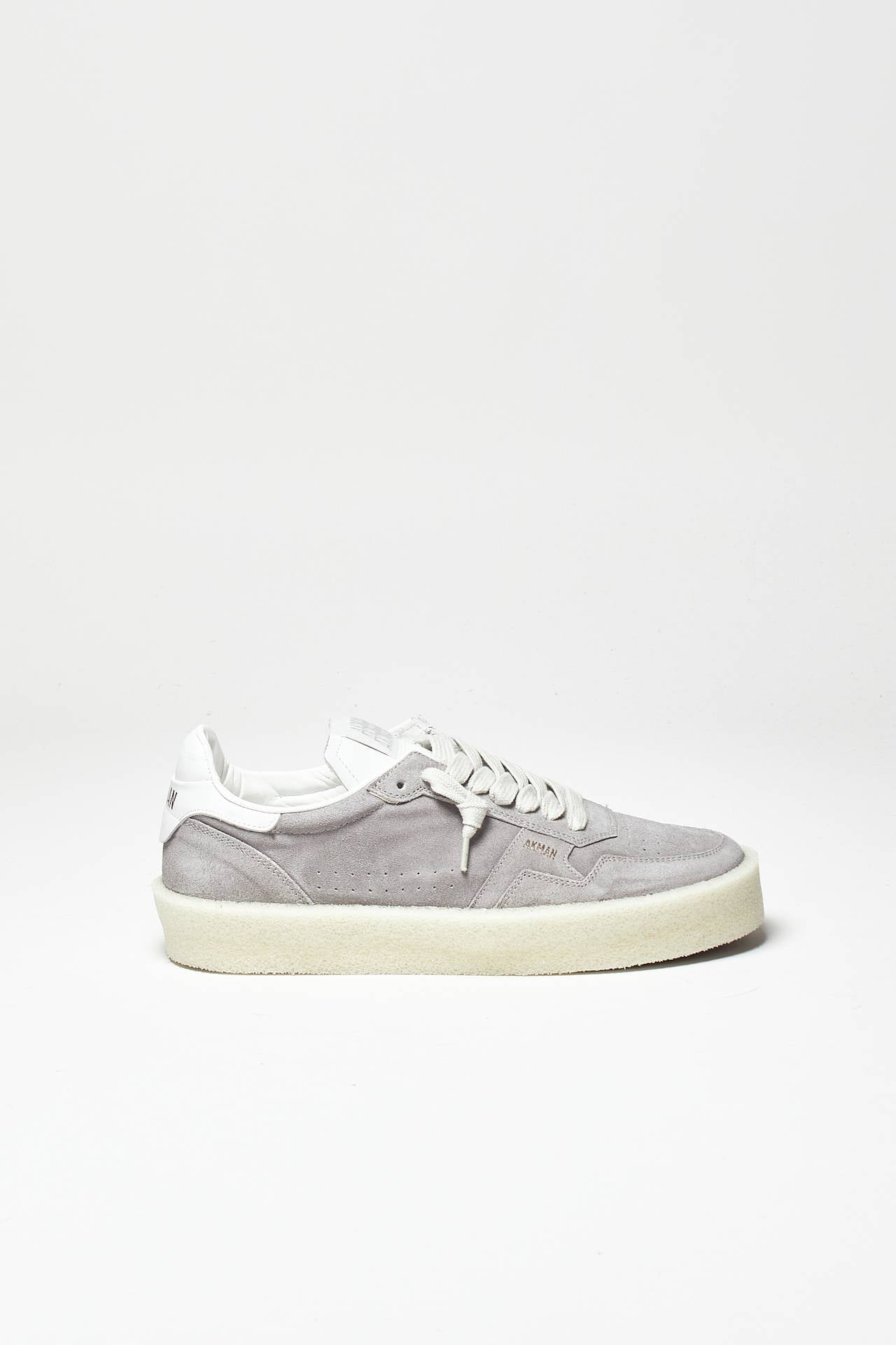 sneakers in pelle e suede grigio men Akman - 2