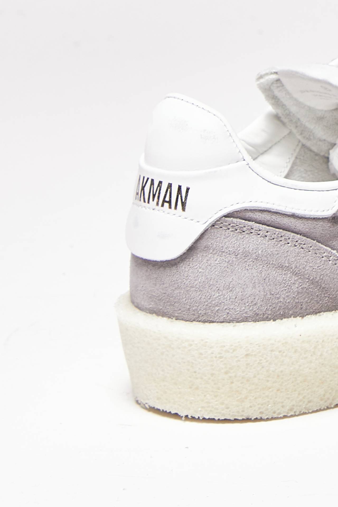 sneakers in pelle e suede grigio men Akman - 7