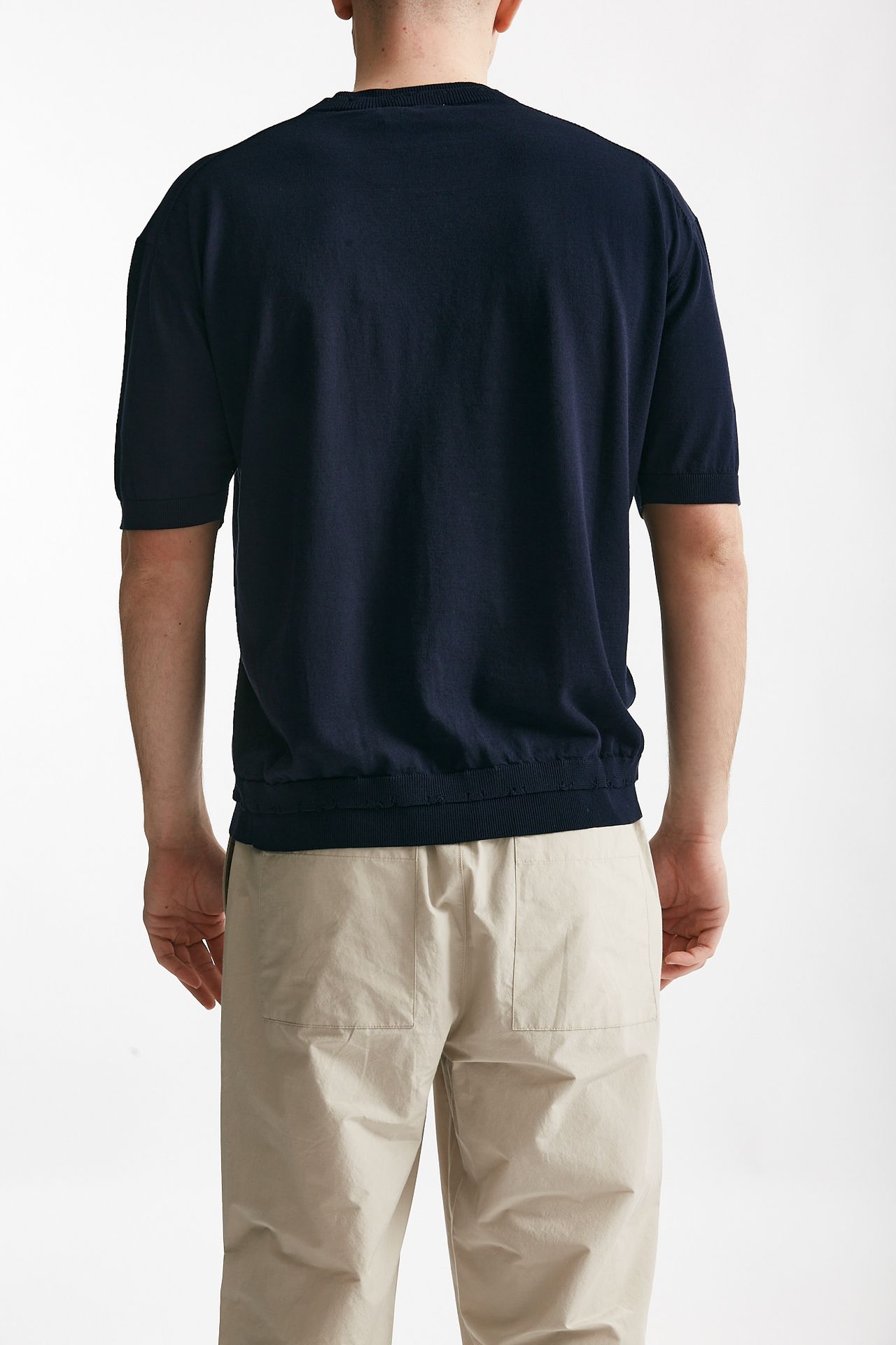t-shirt in cotone blu men Atomo factory - 3