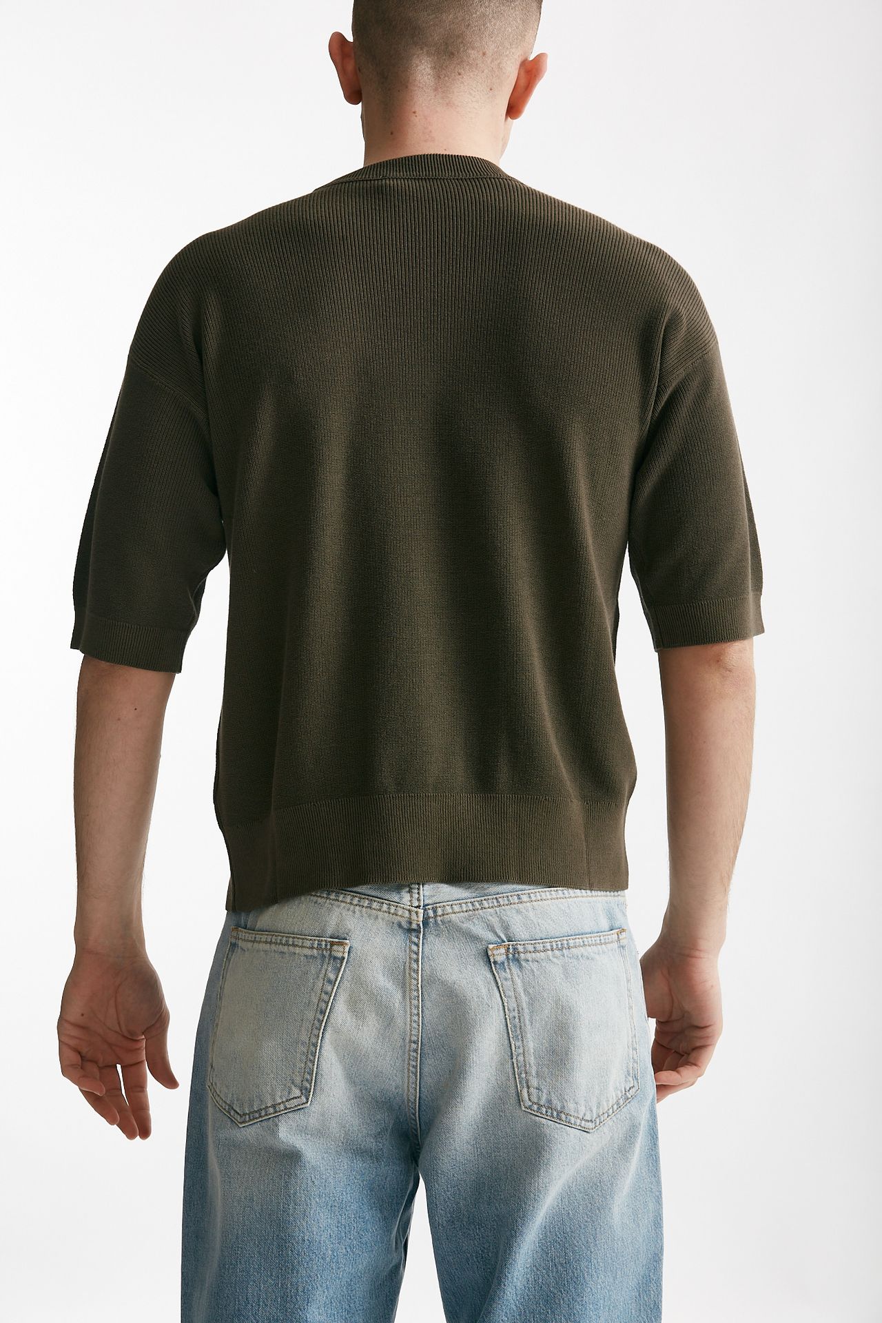 t-shirt in cotone lavato marrone men Atomo factory - 3