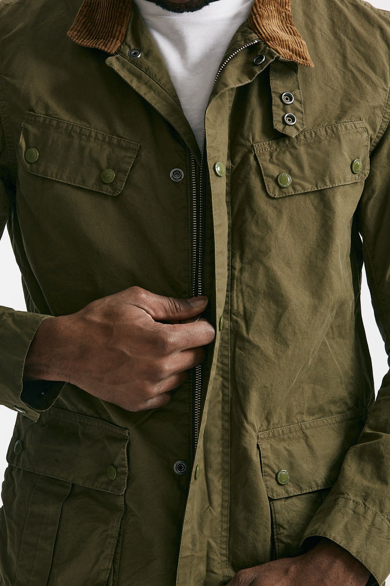 giacca summer wash duke verde militare men Barbour - 9