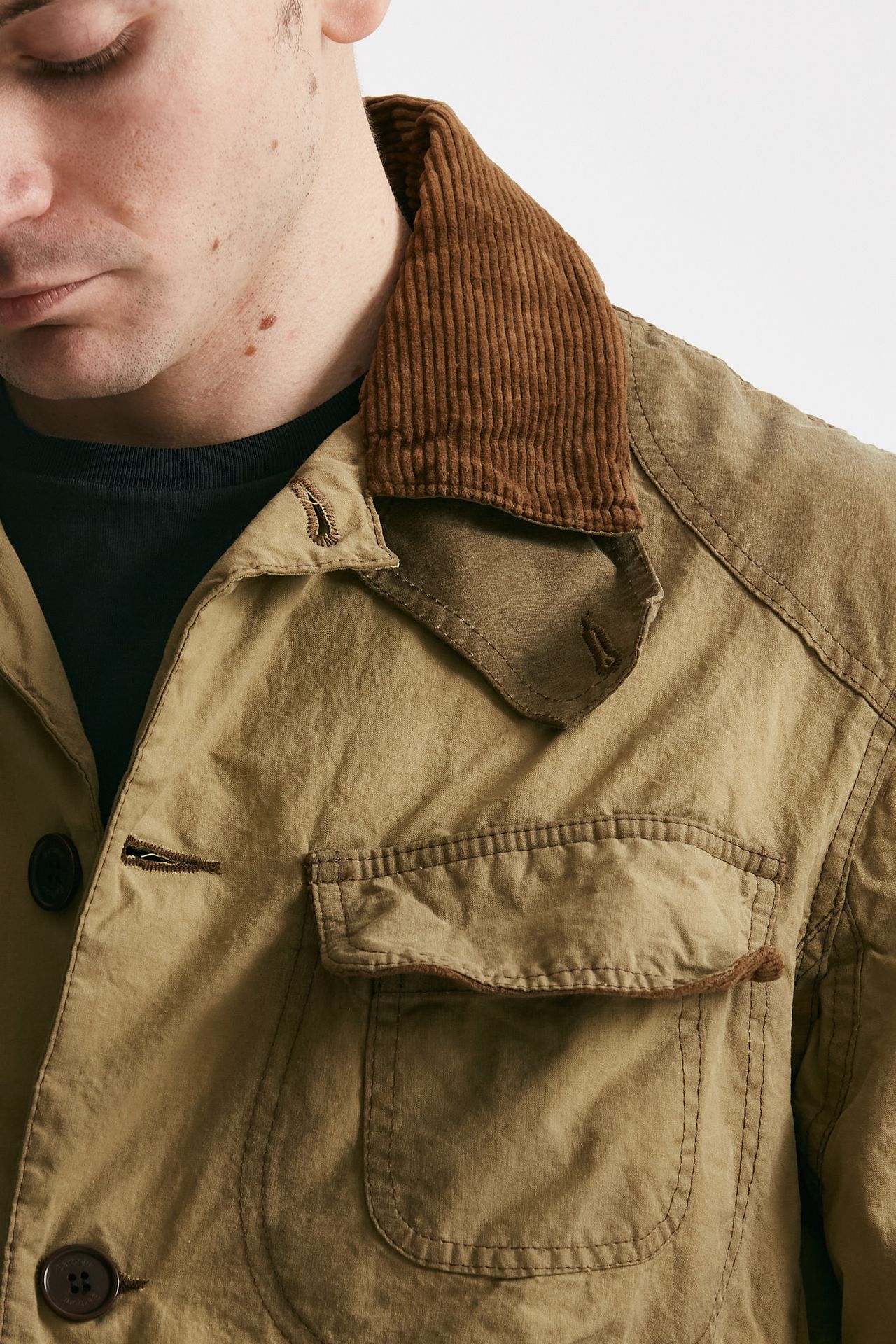 giacca workwear blazer wax beige men Barbour - 5