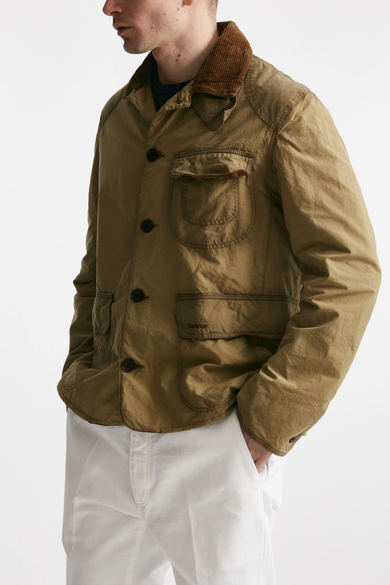 giacca workwear blazer wax beige men Barbour - 8