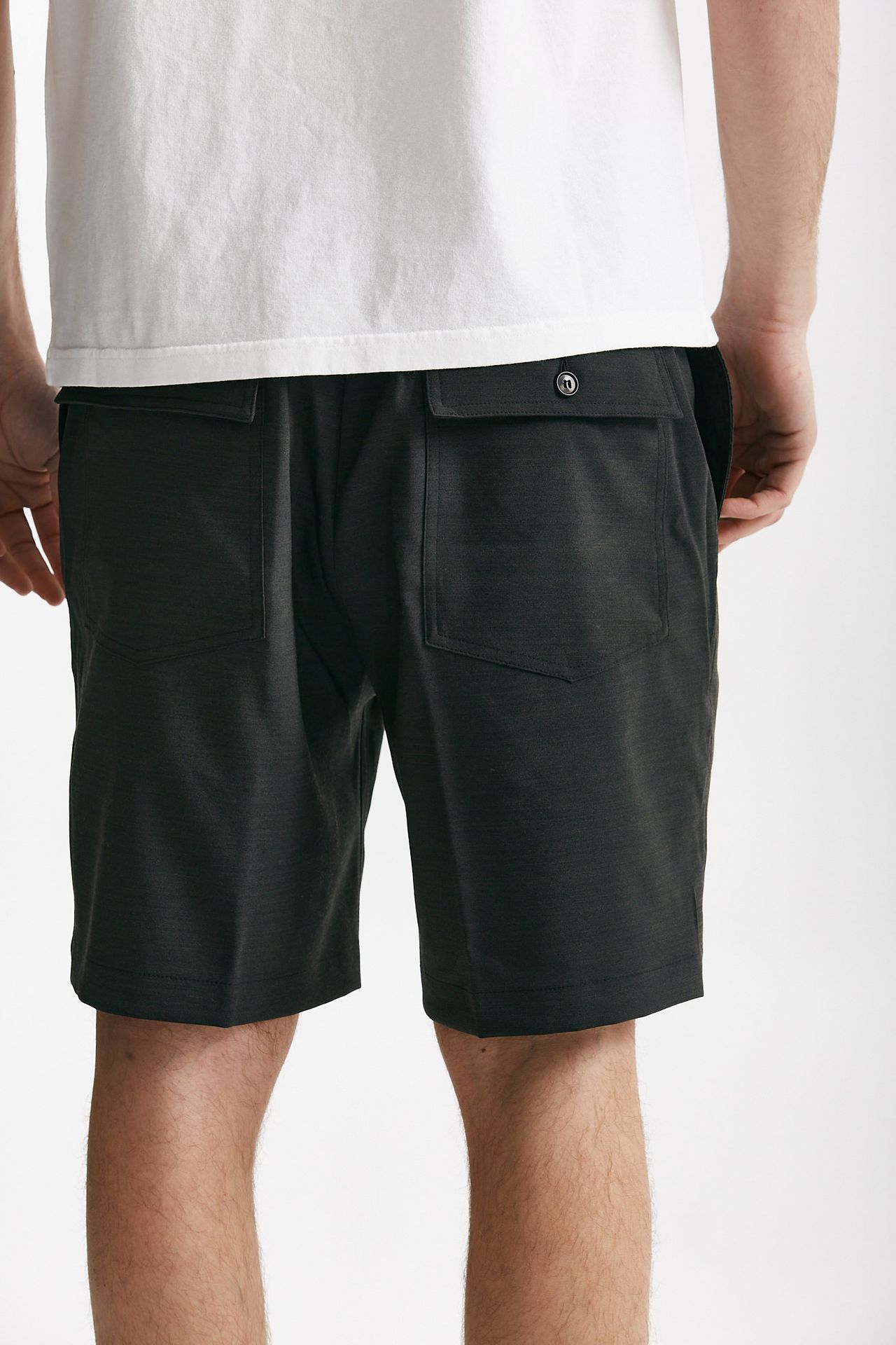bermuda poliestere e lana stretch grigio antracite men Covert - 3