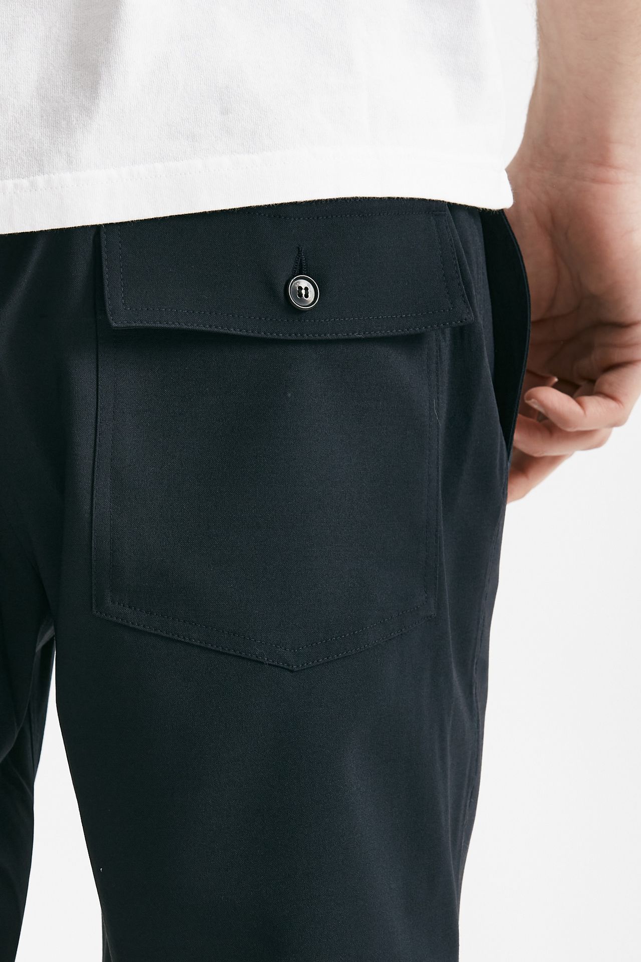 bermuda poliestere e lana stretch blu men Covert - 7
