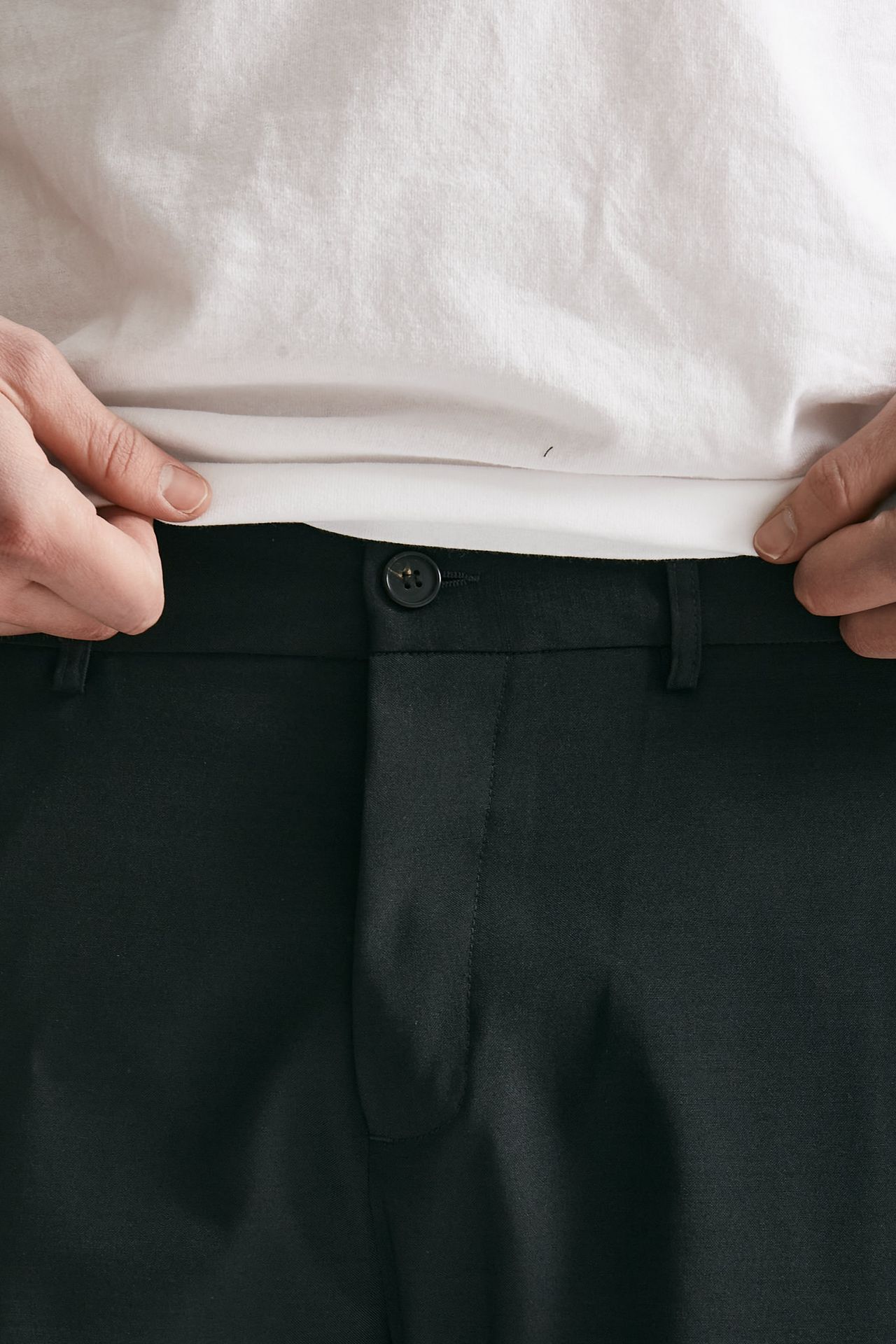 pantalone in poliestere e lana stretch nero men Covert - 5
