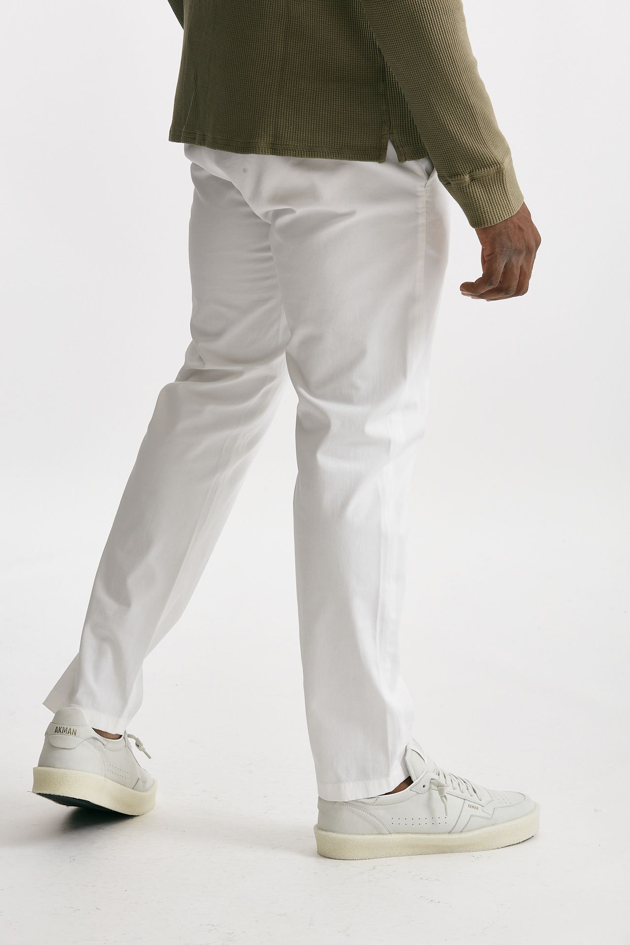 pantalone prince in cotone stretch bianco men Department five - 3