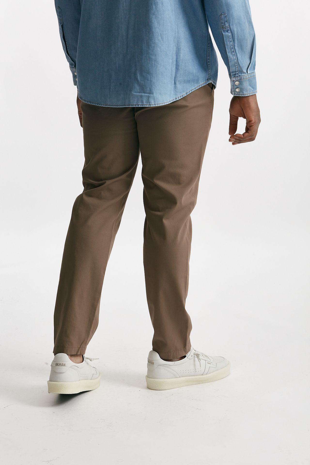 pantalone prince in cotone stretch nocciola men Department five - 3