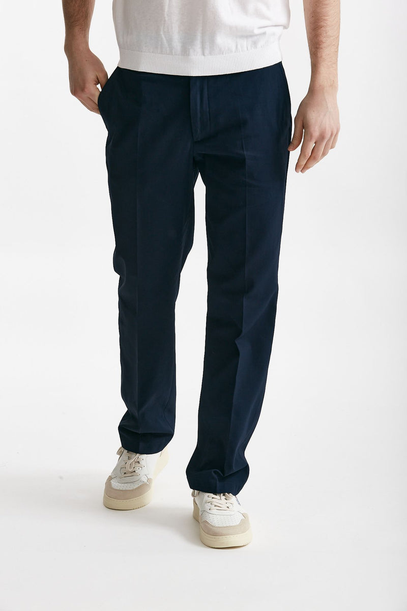 pantalone in cotone fermo warren blu men Department five