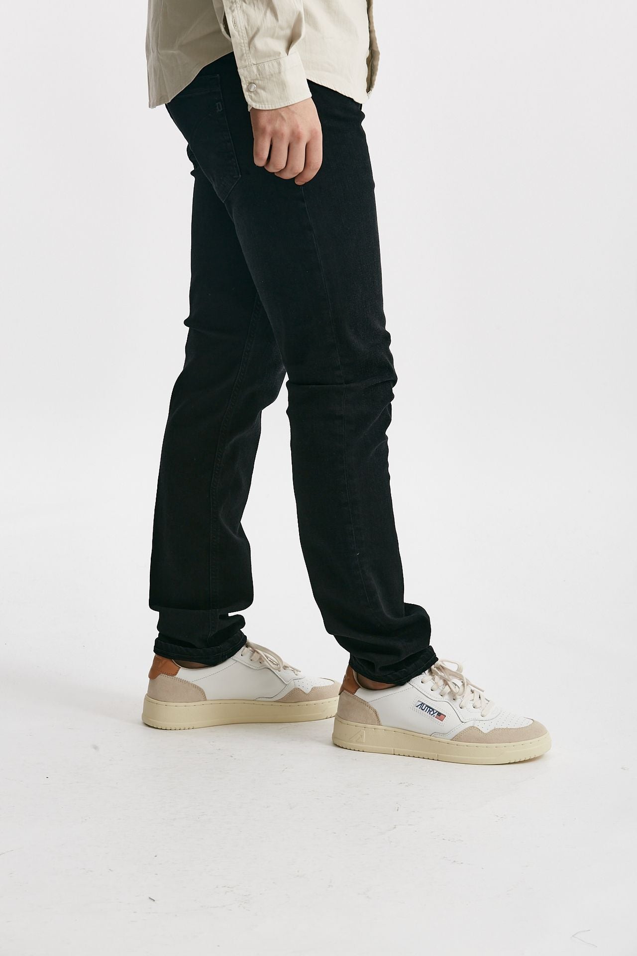 jeans george stretch stone washed nero men Dondup - 2