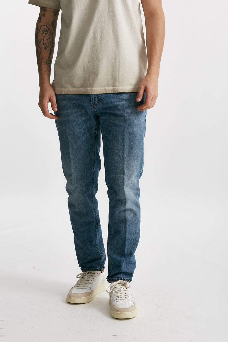 jeans brighton lavaggio chiaro cotone fermo men Dondup