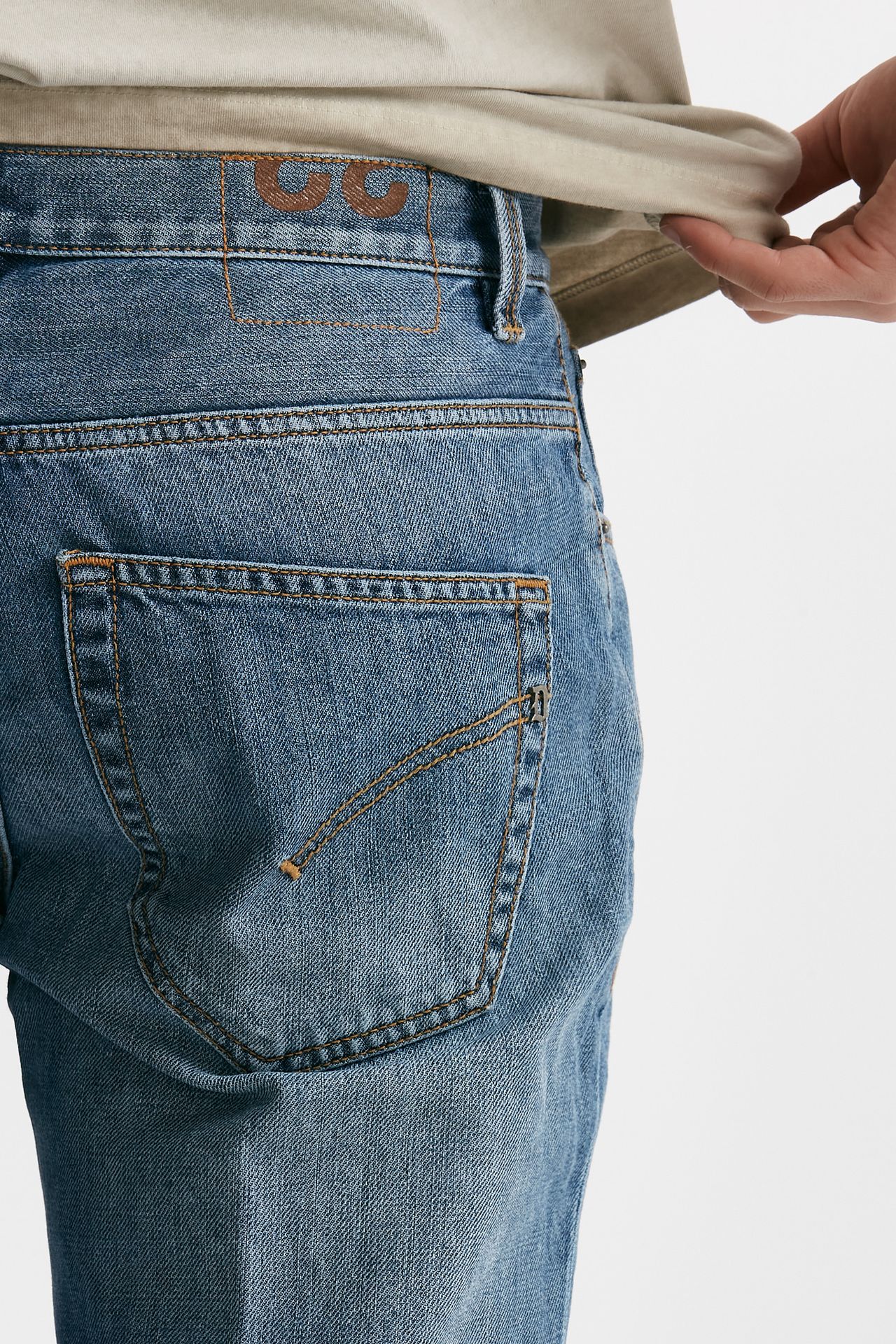 jeans brighton lavaggio chiaro cotone fermo men Dondup - 7