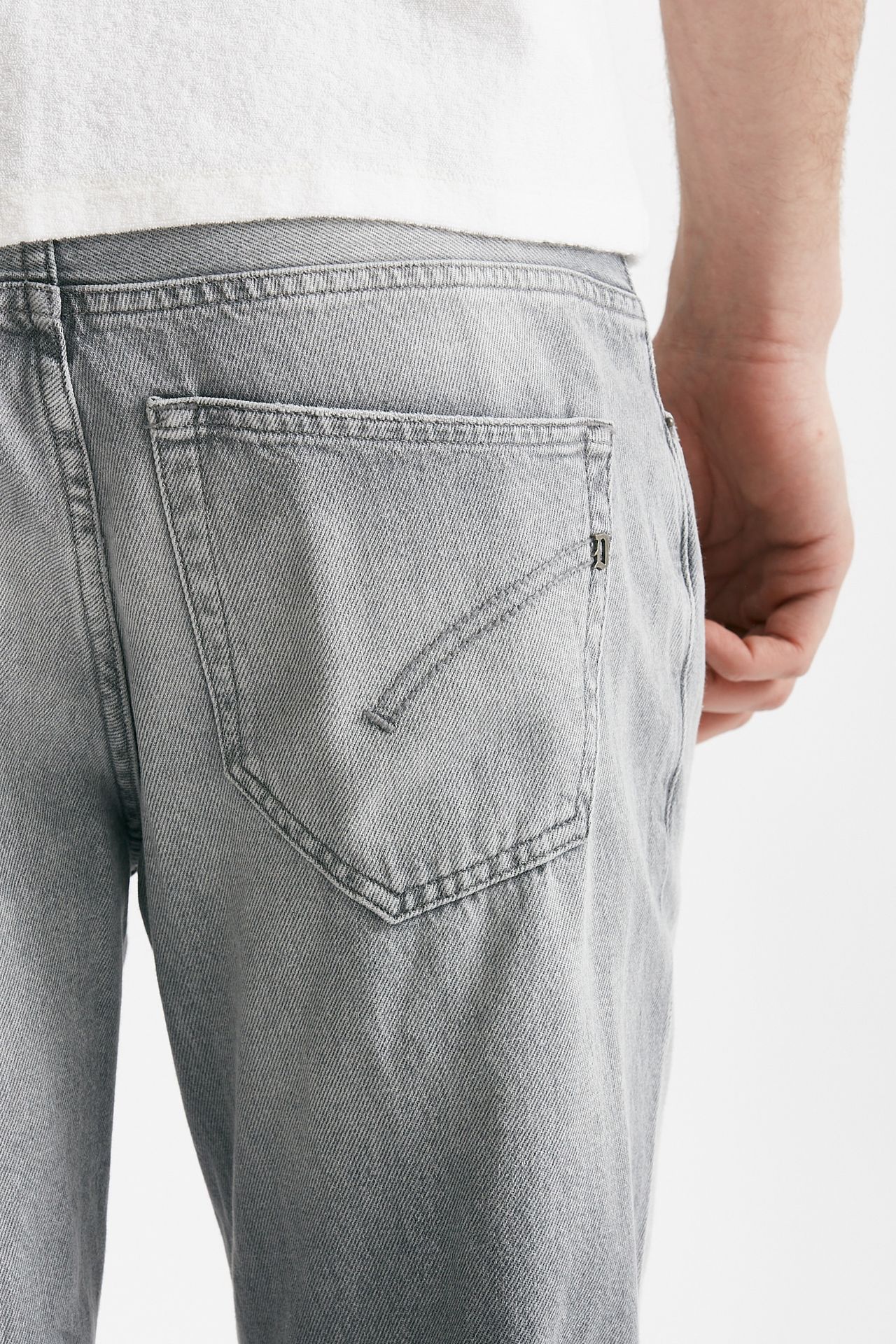 jeans brighton grigio chiaro men Dondup - 7