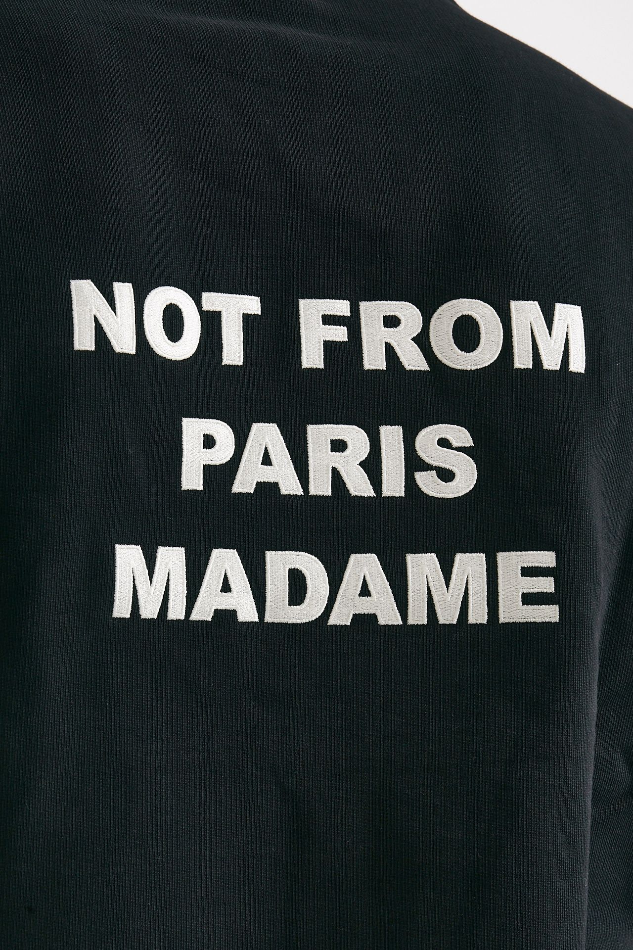 felpa slogan in cotone nero men Drôle de monsieur - 6
