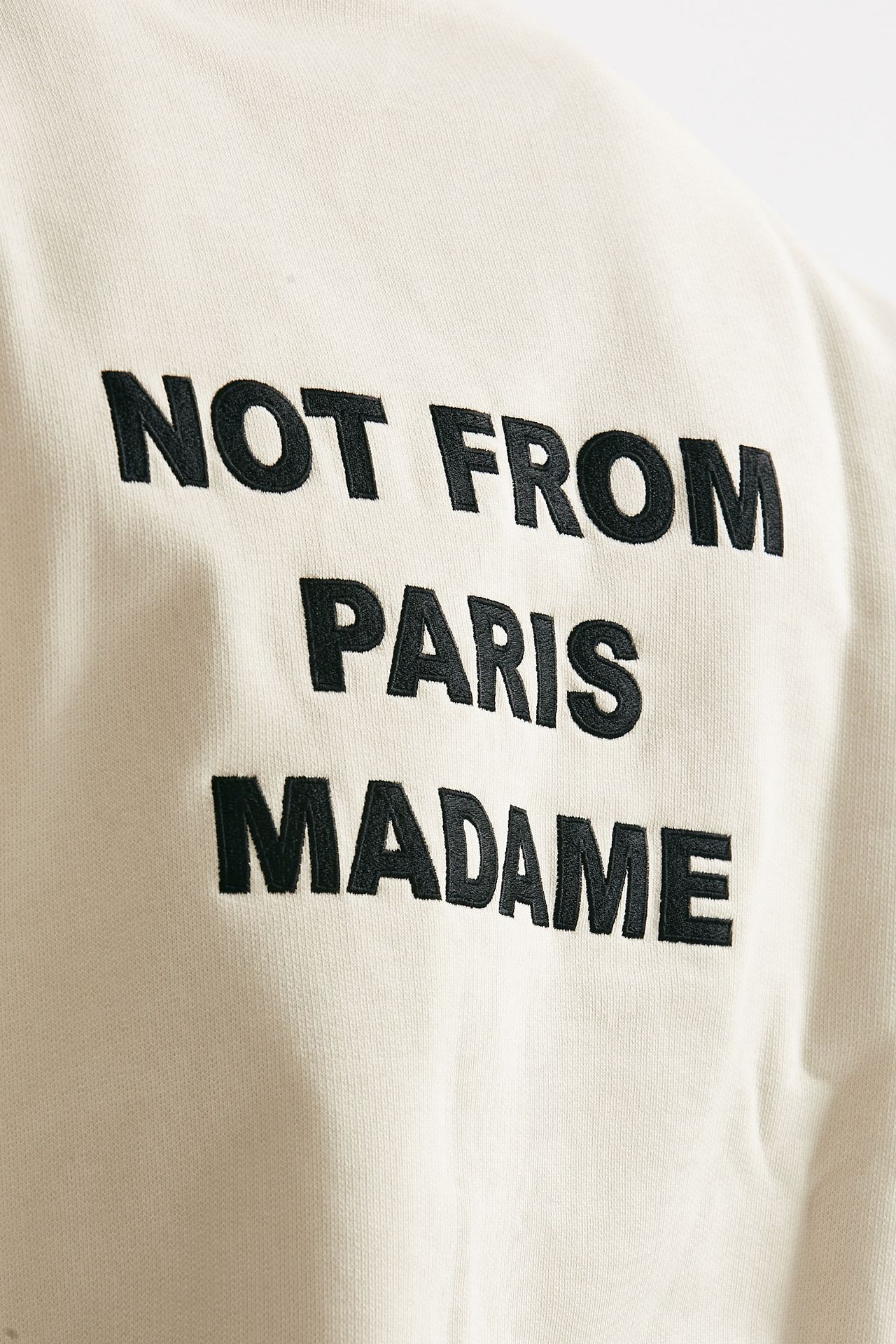 felpa slogan in cotone panna men Drôle de monsieur - 6