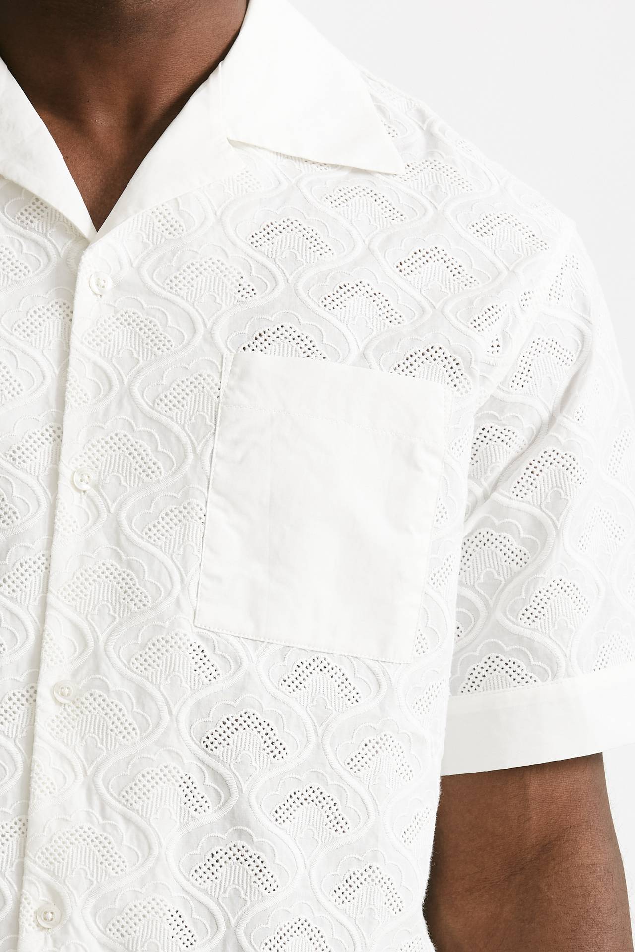 camicia in cotone bianco men Drôle de monsieur - 5