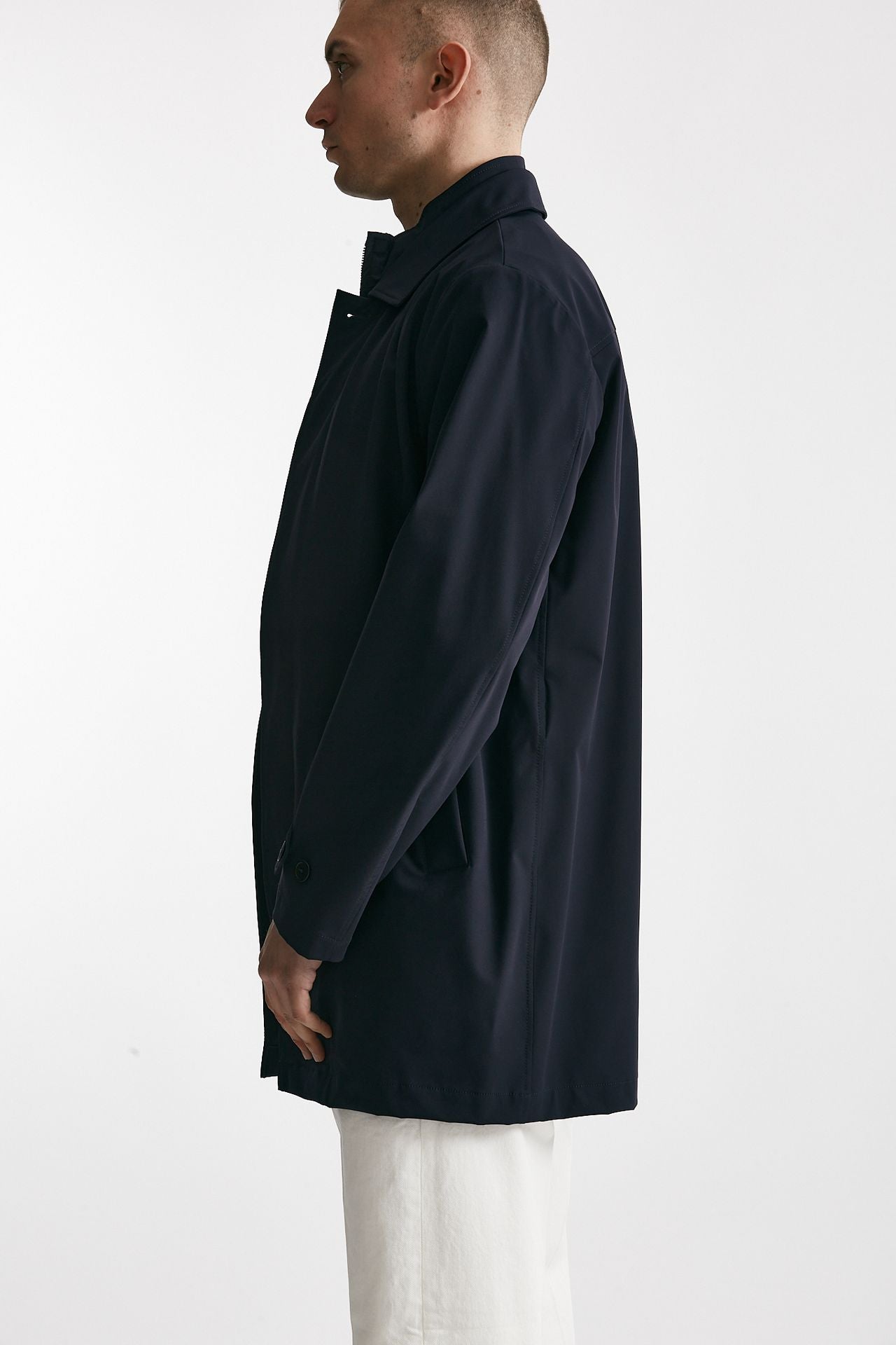 soprabito in nylon stretch blu men Fay - 2