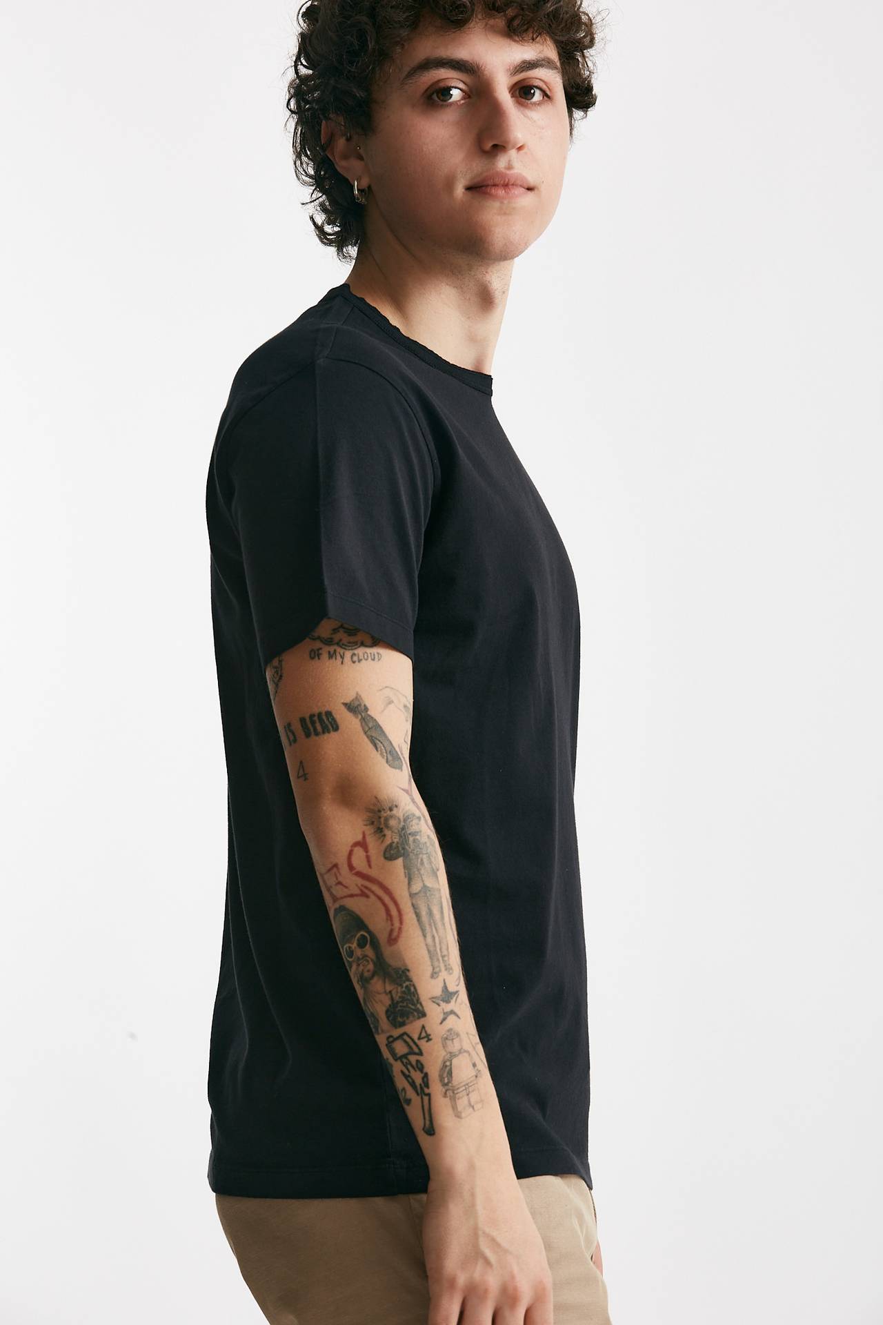t-shirt in cotone nero men Grifoni - 2
