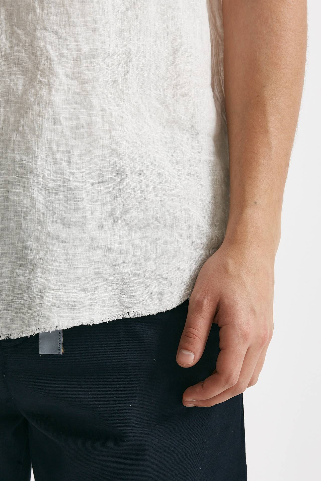 camicia in lino bianco men Grifoni - 6