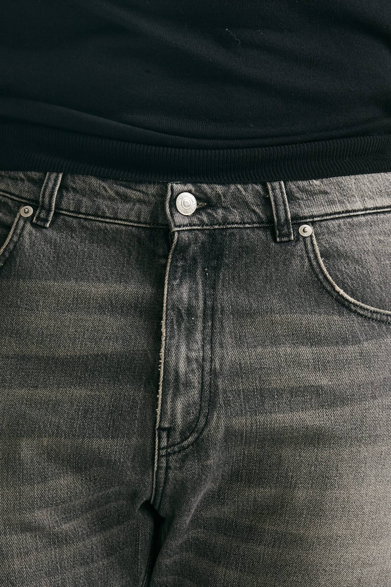 jeans arrow cotone grigio fermo stone washed men Grifoni - 5