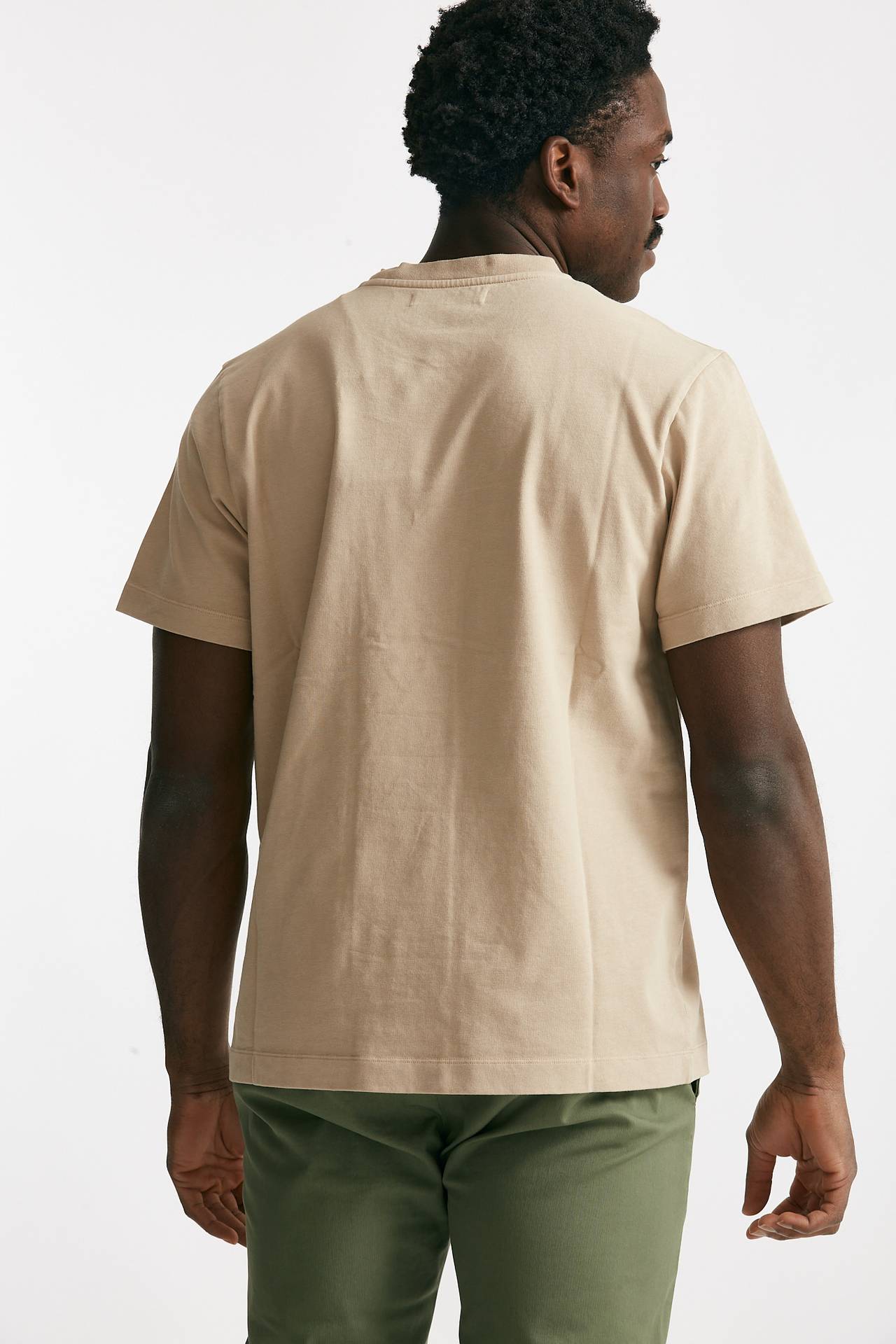 t-shirt in cotone “doppio” beige men Grifoni - 3