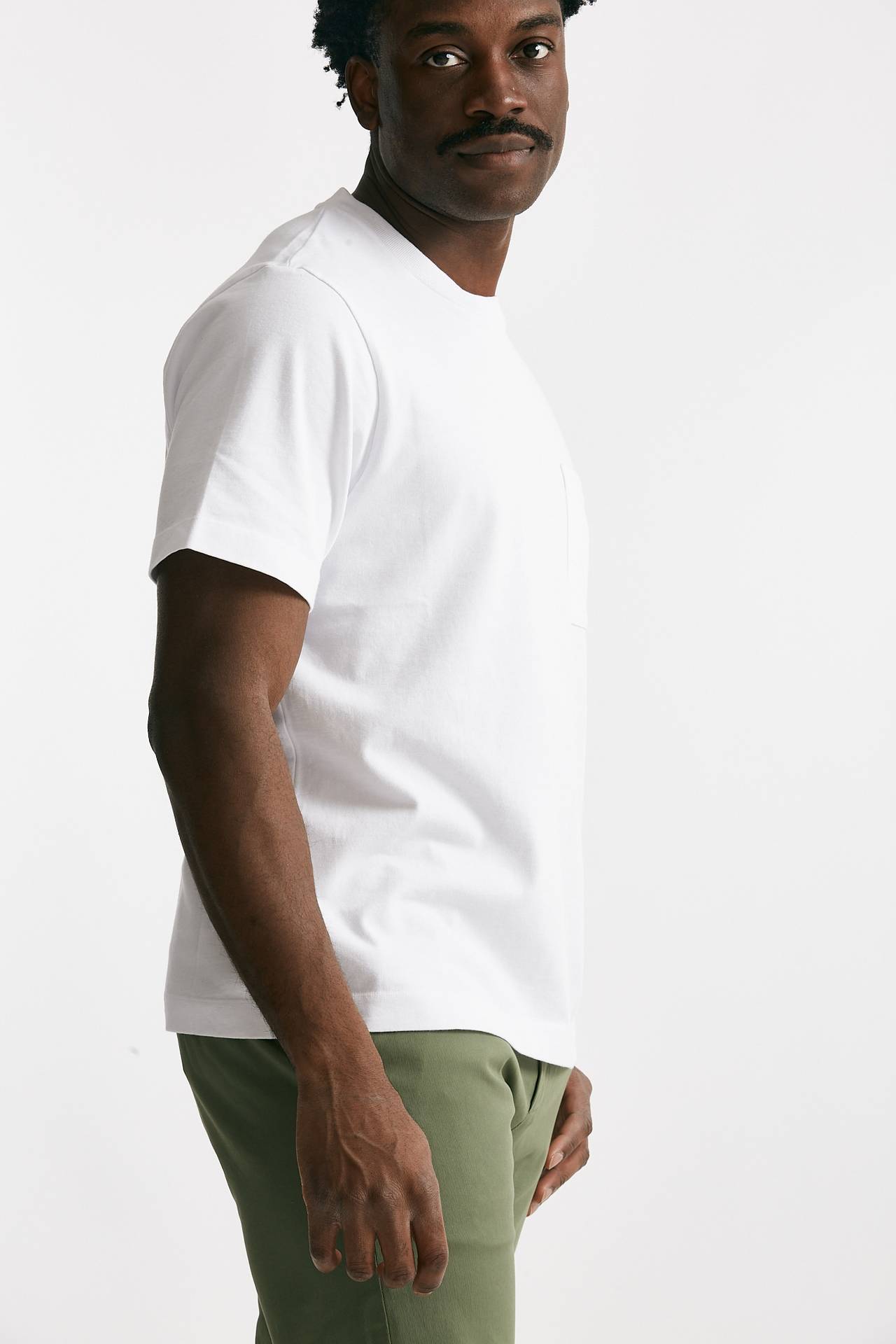 t-shirt in cotone “doppio” bianco men Grifoni - 4