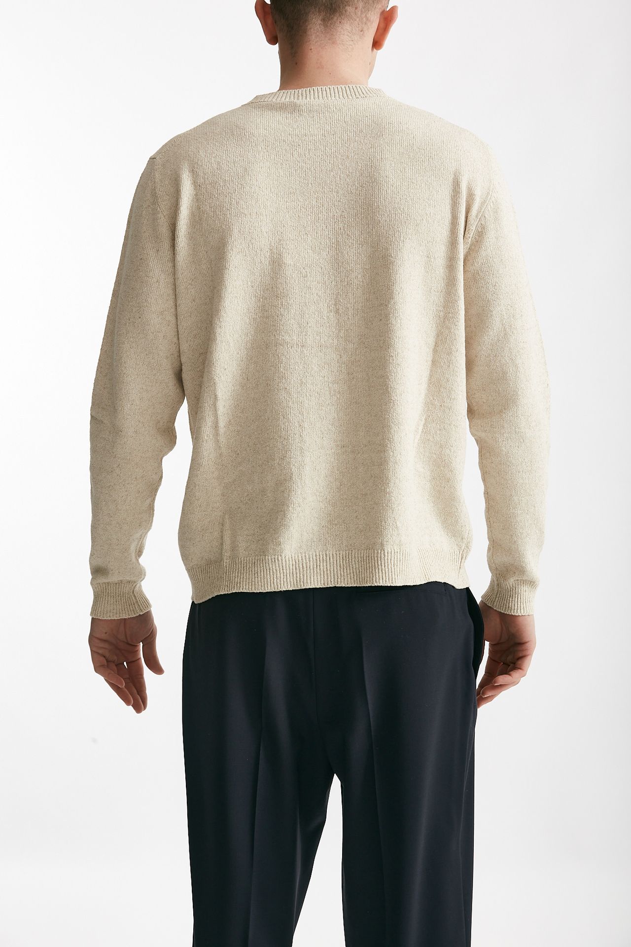 maglia in cotone lino e e poliestere beige men Grifoni - 3