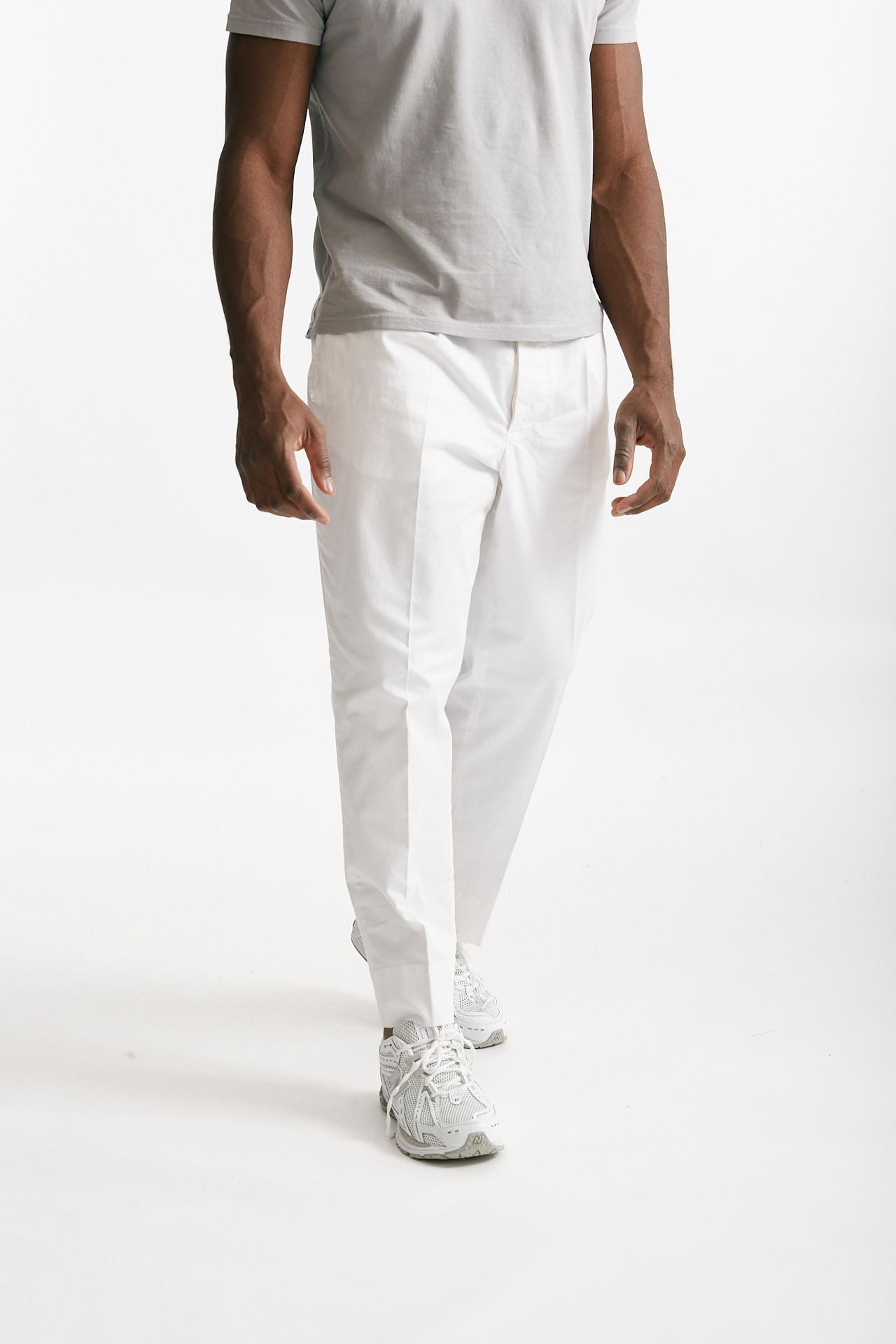 pantalone in cotone stretch bianco men Grifoni - 4